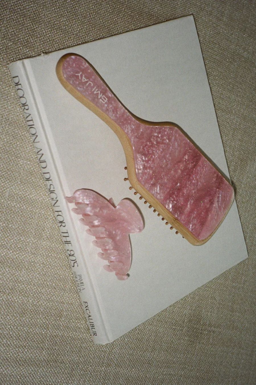 Bamboo Paddle Brush in Pink Sugar