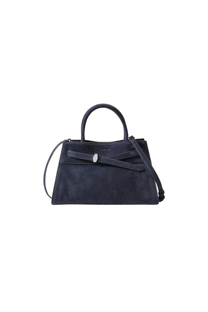 Veronica Beard Suede Dash Bag in Navy