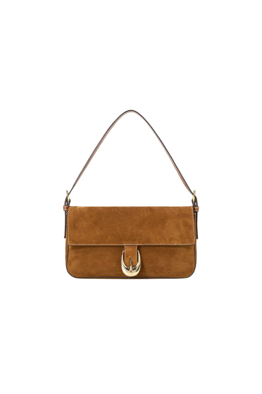 Harlow Bag in Tan Suede