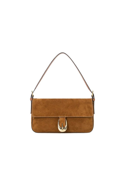 Harlow Bag in Tan Suede