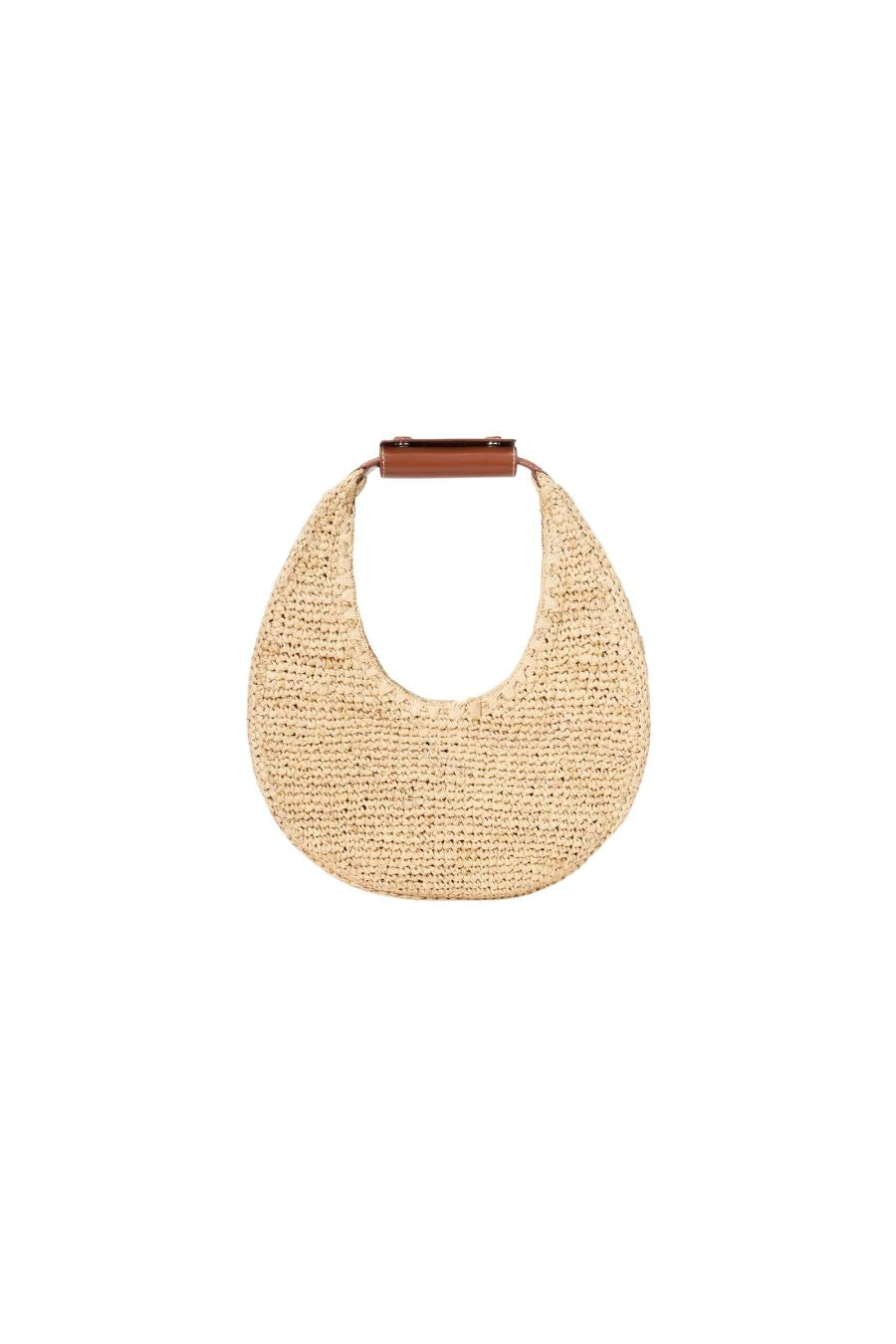 Moon Raffia Bag in Natural Raffia