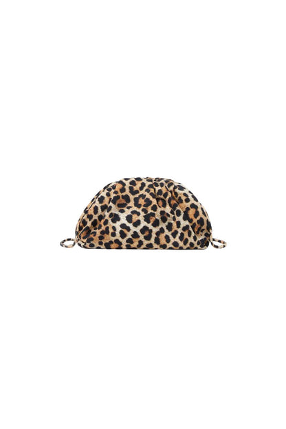 Bailey Leopard Jersey Dome Clutch