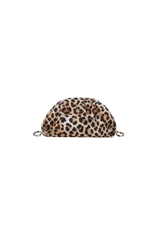 Bailey Leopard Jersey Dome Clutch