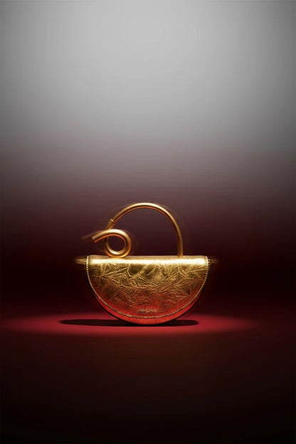 Azariah Nano Crossbody Bag in Brass