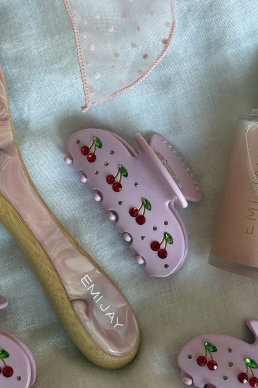 Sweetheart Clip in Pink Cherry Pie