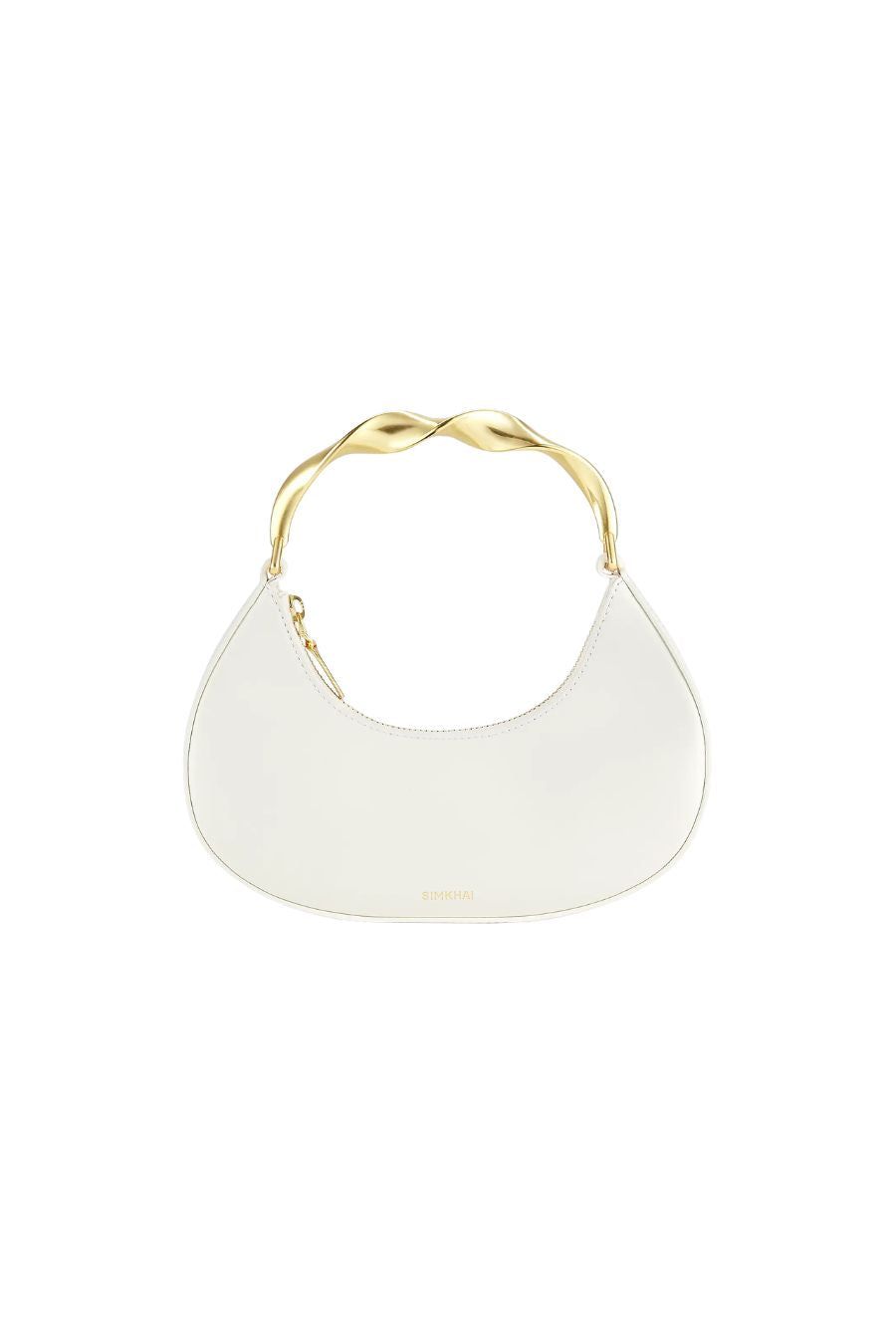 Nixi Twist Handle Top Handle Bag in Ivory