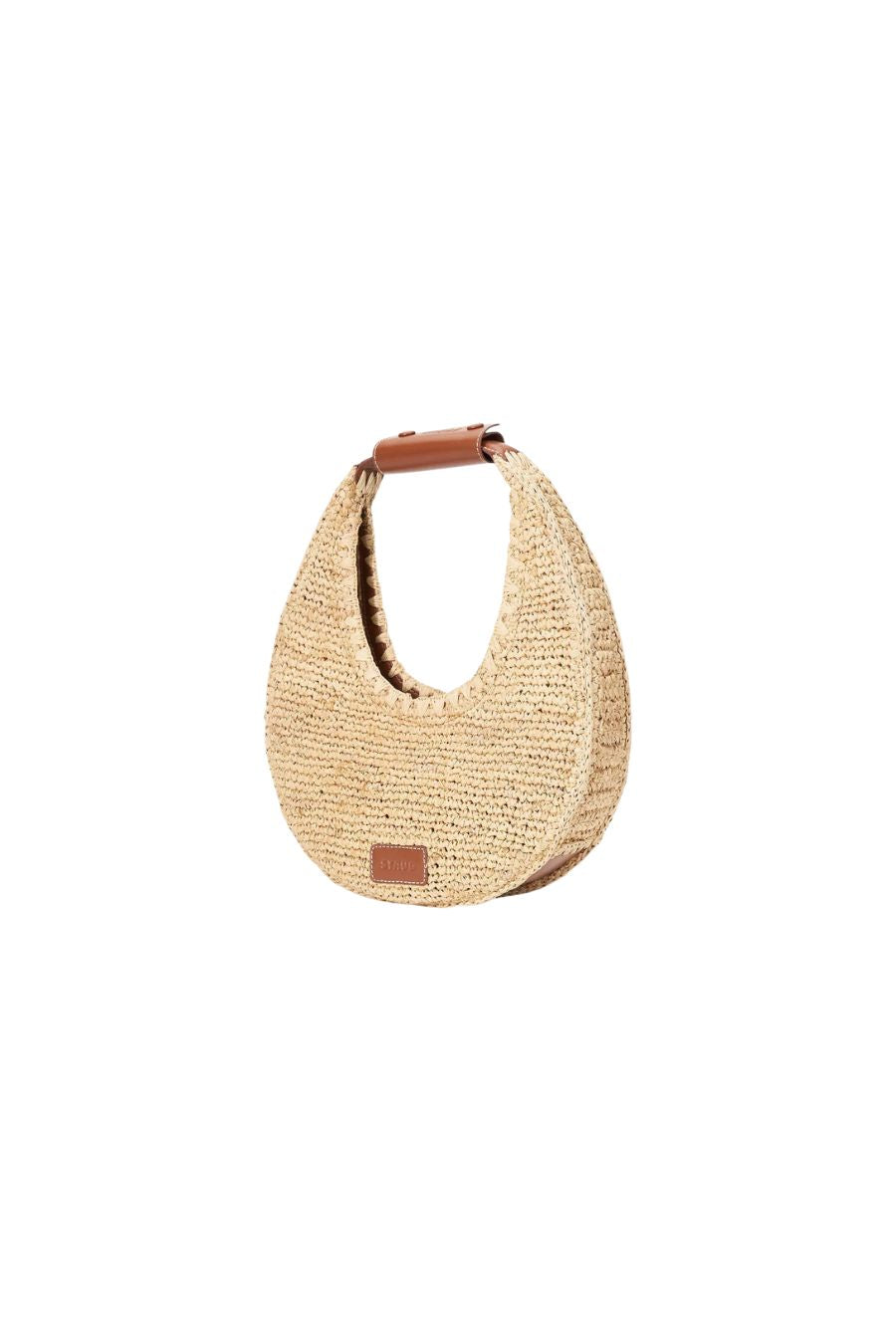 Moon Raffia Bag in Natural Raffia
