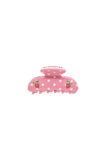 Sweetheart Clip in Lychee Berry Dot