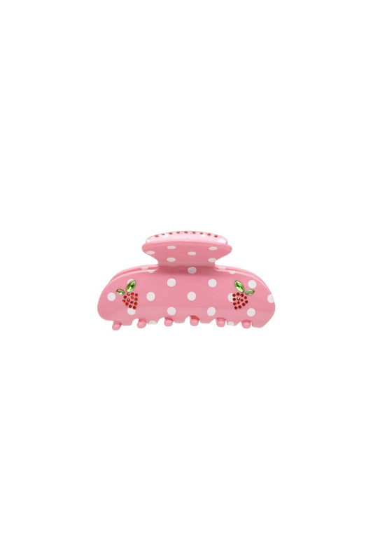 Sweetheart Clip in Lychee Berry Dot