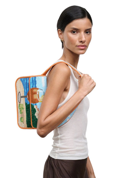 Tommy Beaded Bag in Sunset Spritz