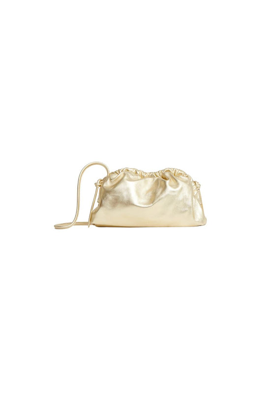 Mini Cloud Clutch in Gold