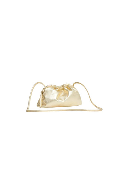 Mini Cloud Clutch in Gold