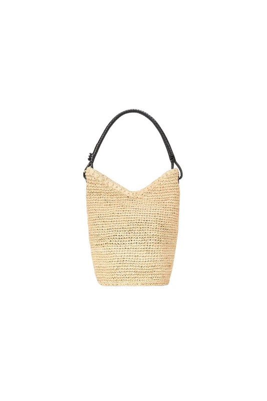 Lani Raffia Bucket Bag in Natural