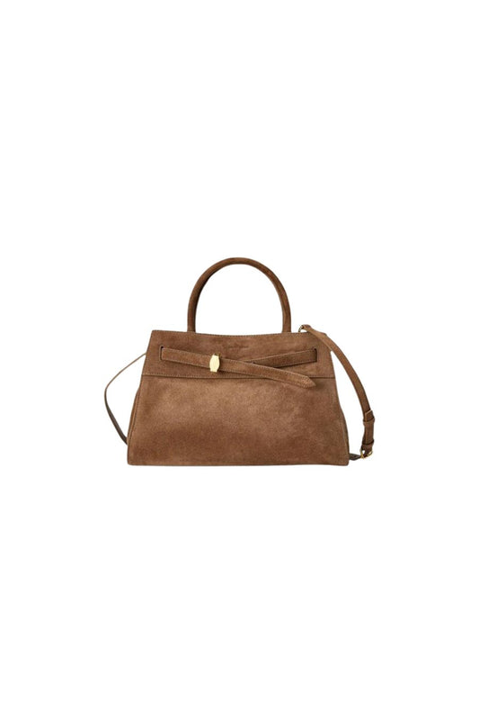 Suede Veronica Beard Dash Bag in Bark