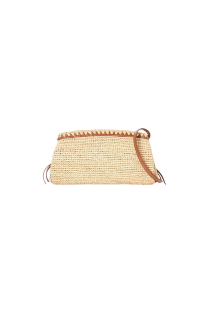 Maude Convertible Clutch in Natural/Tan