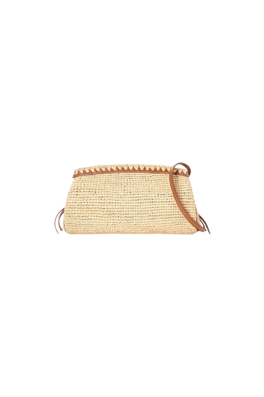 Maude Convertible Clutch in Natural/Tan