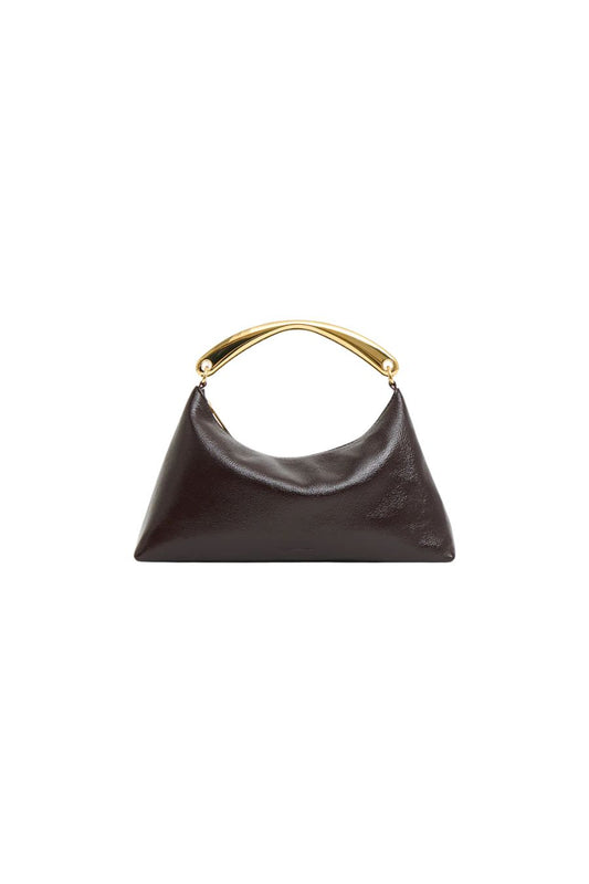 Metal Handle Rhea in Aubergine