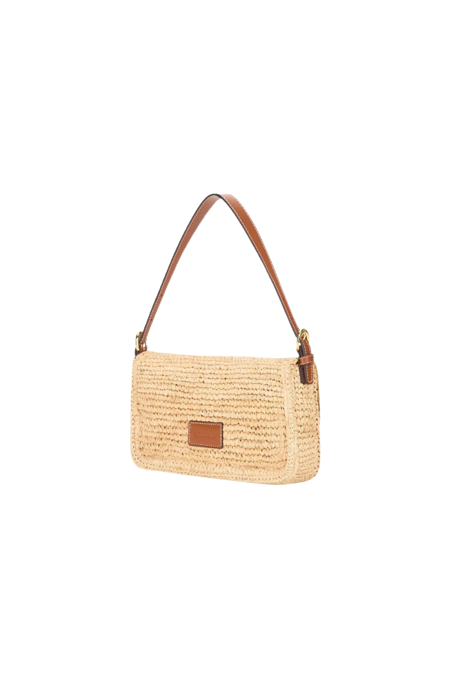 Harlow Raffia Bag in Natural Tan