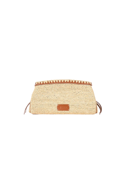 Maude Convertible Clutch in Natural/Tan