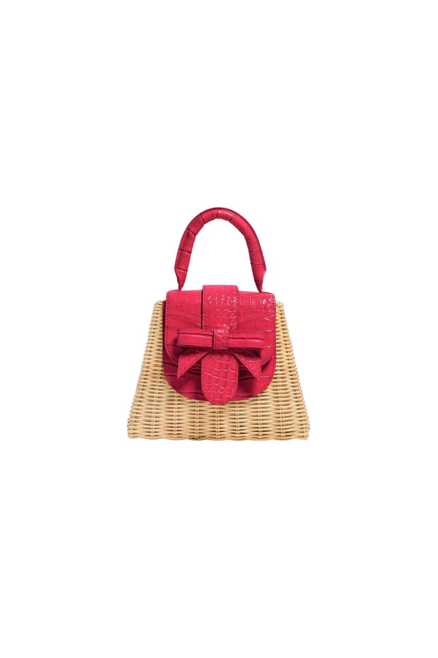 The Petite Lady Bag Bow in Hibiscus