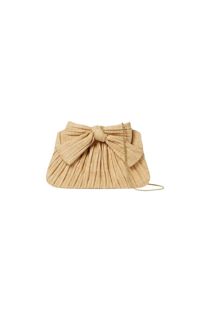 Rayne Pleated Bow Clutch