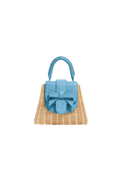 The Petite Lady Bag Bow in Heritage Blue