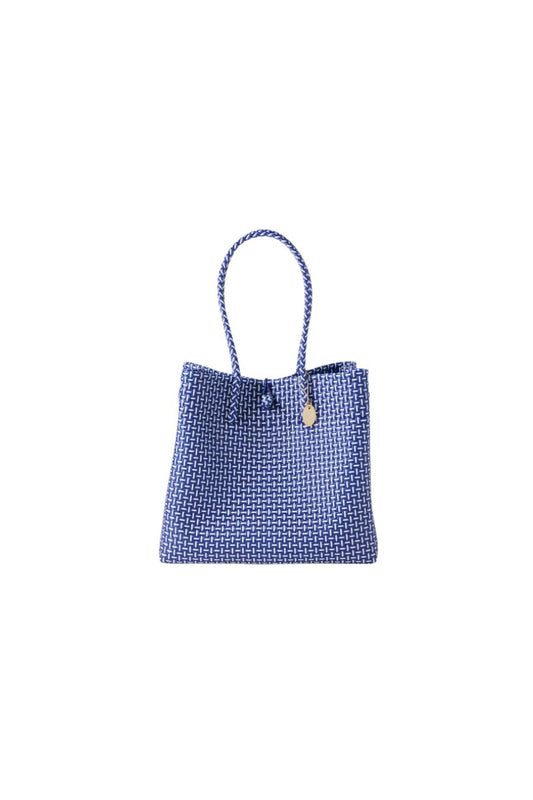 Izmir Large in Navy/White Recycled Plastic
