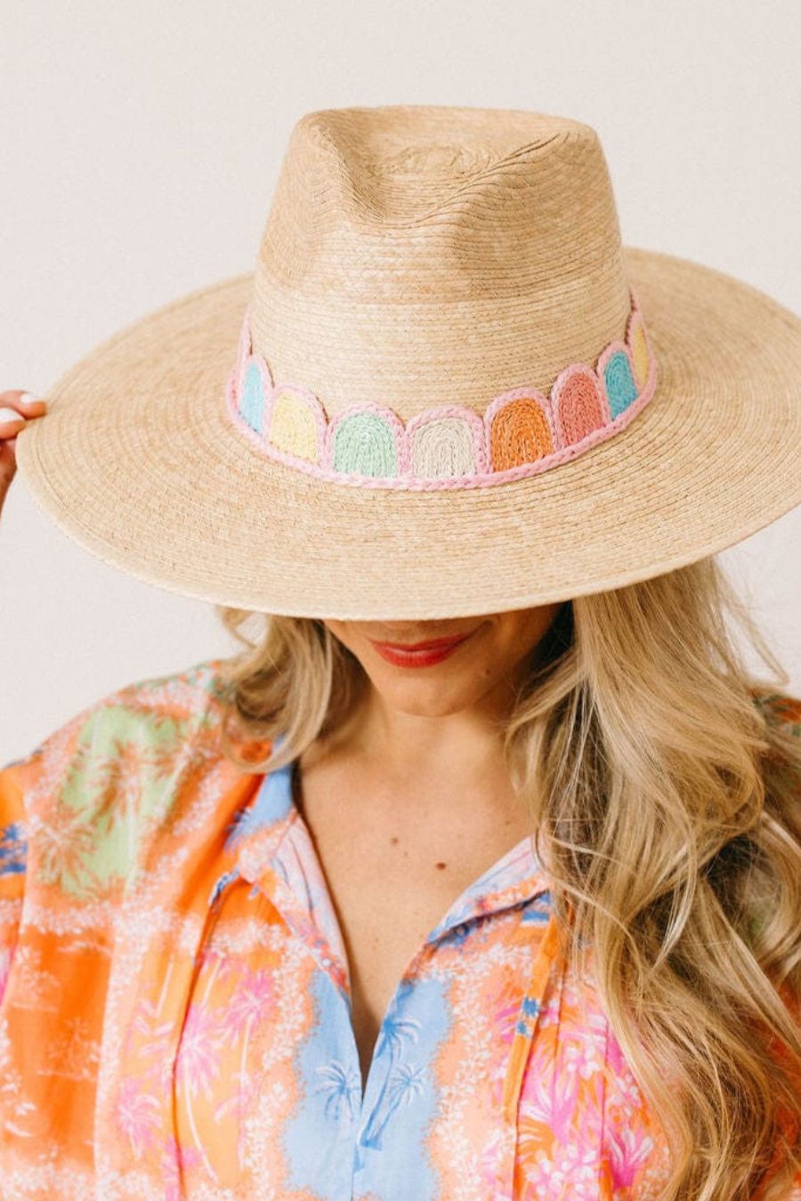 Pastel Kandy Crochet Palm Hat