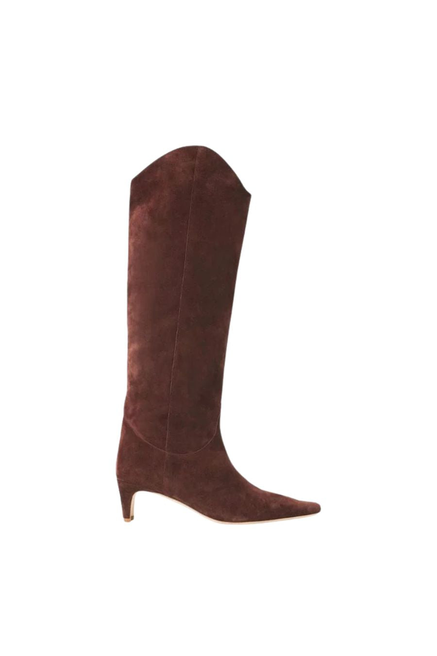 Western Wally Boot in Mahogany Suede