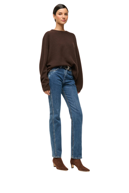 Wally Ankle Boot in Mahogany Suede