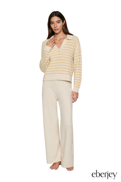 Fine Gauge Pant in Almond Heather