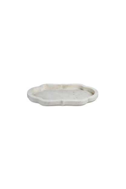 Pietre White Marble Tray Small