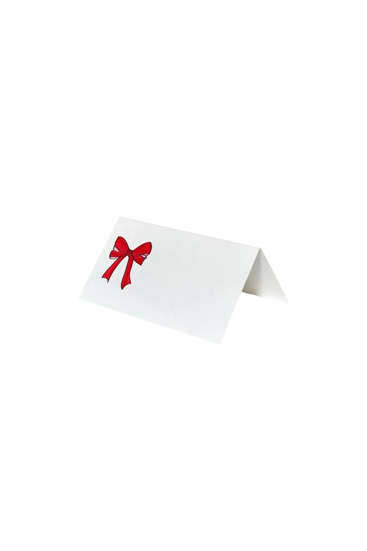 Bow Red Place Cards