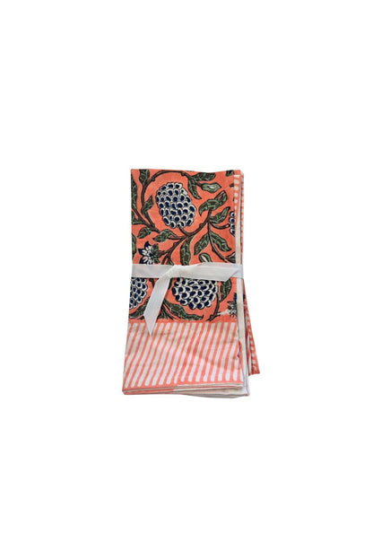 Orange Tablecloth Napkin S/4