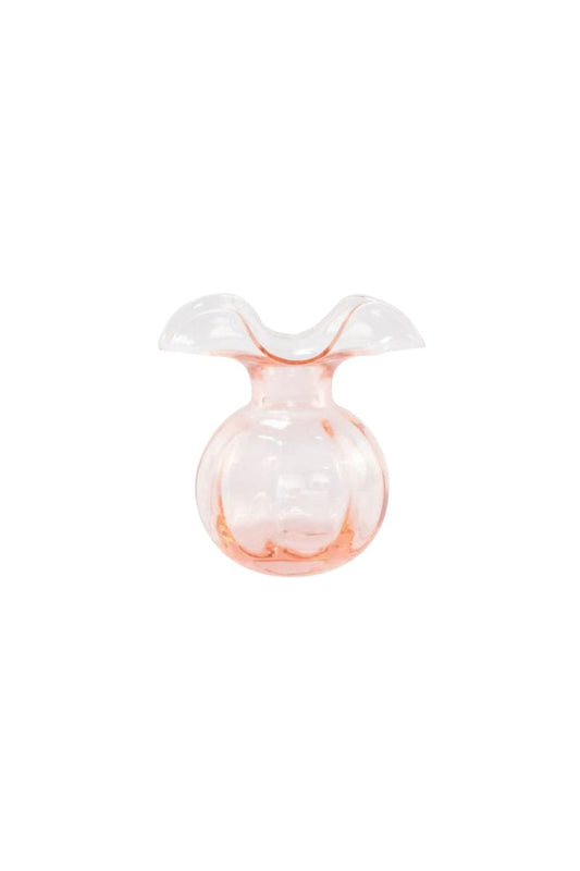 Hibiscus Glass Pink Bud Vase