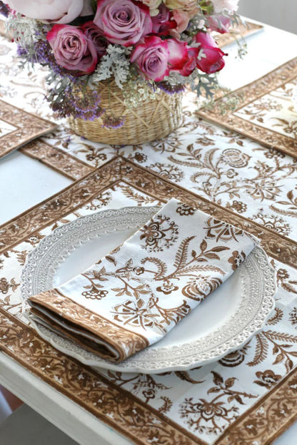 Lilibet Mocha Napkin S/4