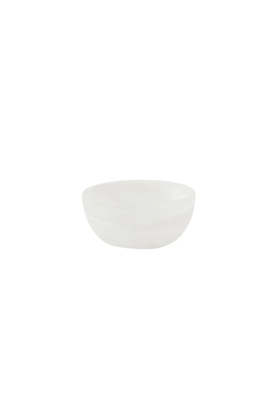 Hugo White Swirled Pinch Bowl