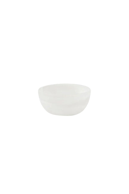 Hugo White Swirled Pinch Bowl