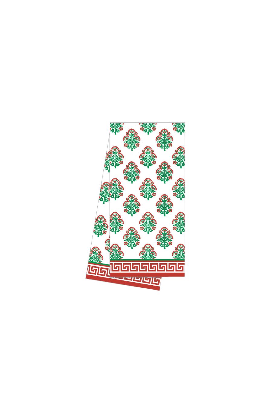 Cotton Tea Towel | Christmas Block Print
