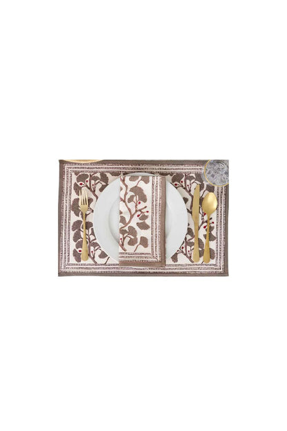 Ginkgo Taupe Placemat | Set of 4