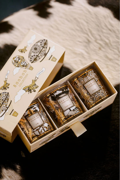 Trio Travel Candles in Rosace - Caravane - Afrika