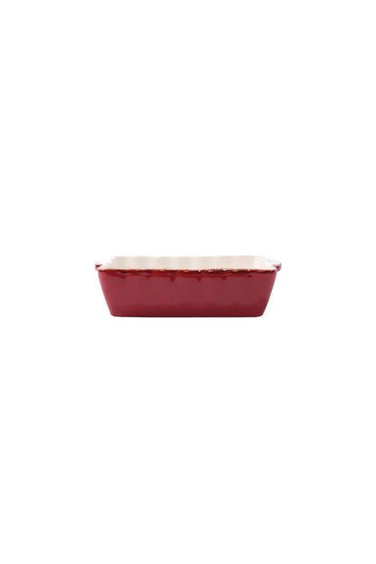 Italian Bakers Small Rectangular Baker in Red