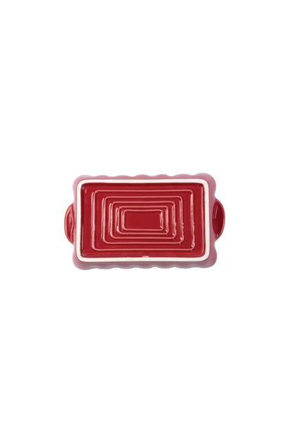 Italian Bakers Small Rectangular Baker in Red