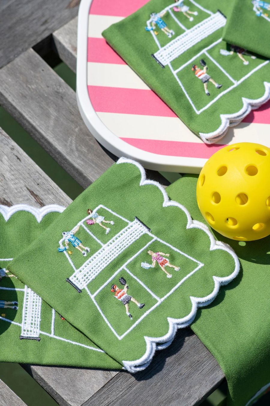 Day at the Courts Cocktail Napkins | Set of 4