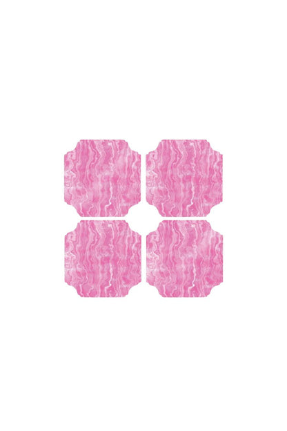Coasters | Pink Agate, Set of 4