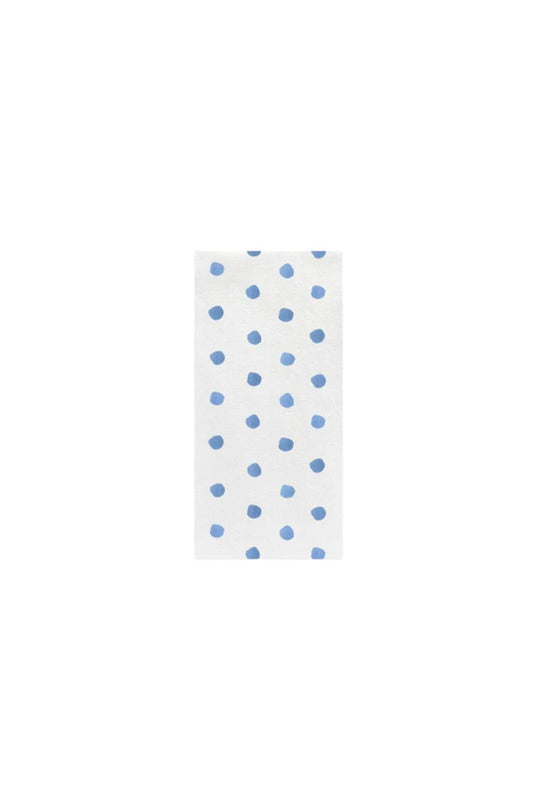 Papersoft Napkins Dot Light Blue Guest Towels (Pack of 20)