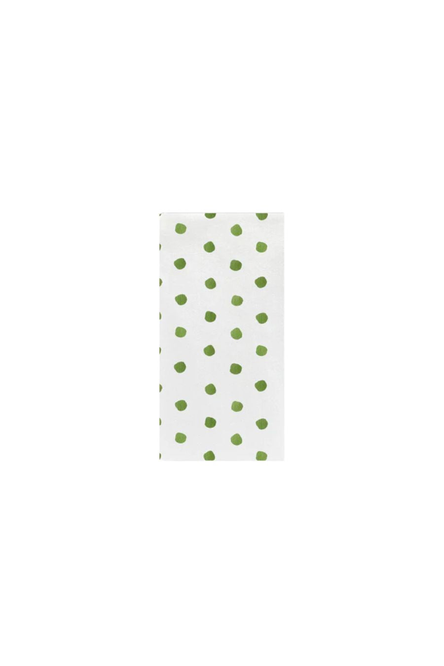 Papersoft Napkins Dot Green Guest Towels (Pack of 20)