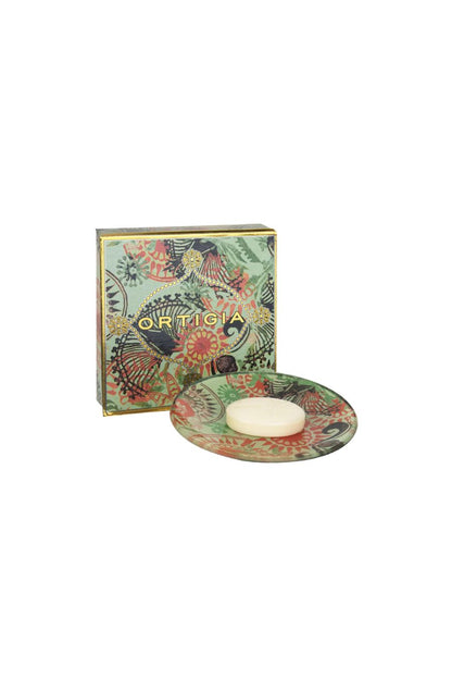 Fico D'India Glass Plate & Soap Box