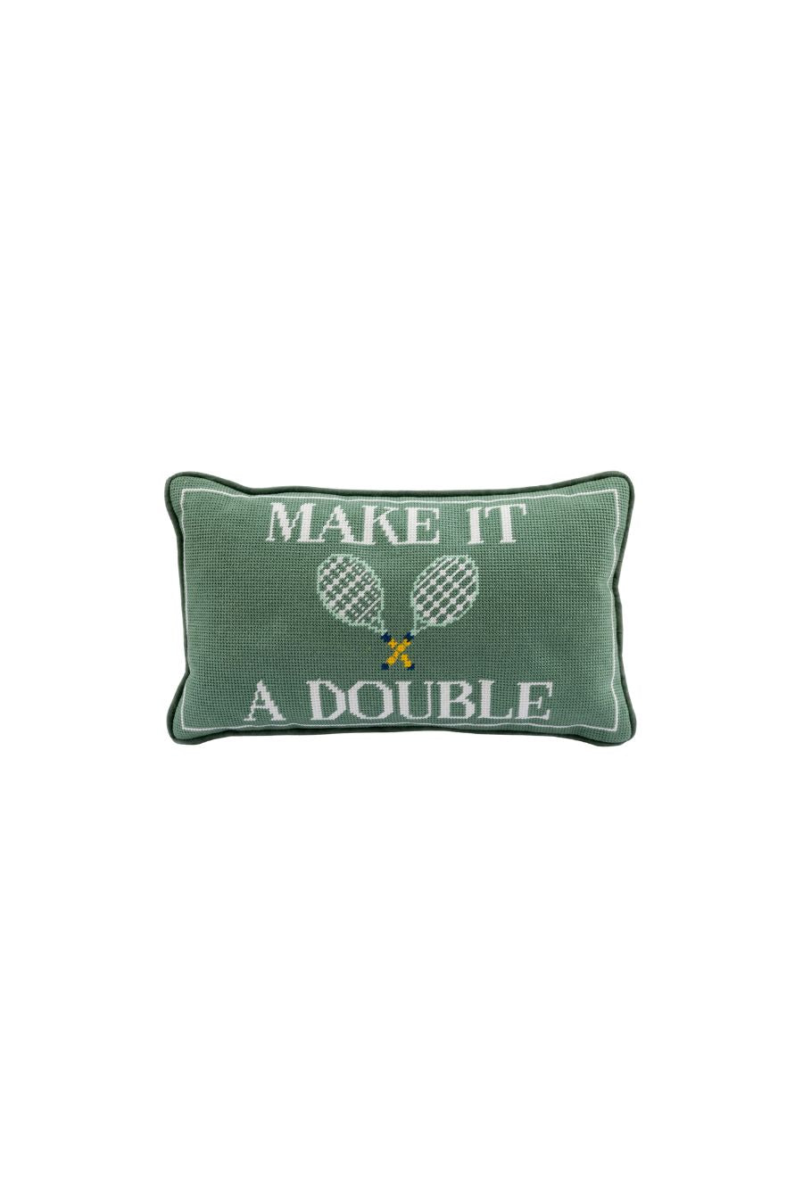 Make it a Double Needlepoint Pillow