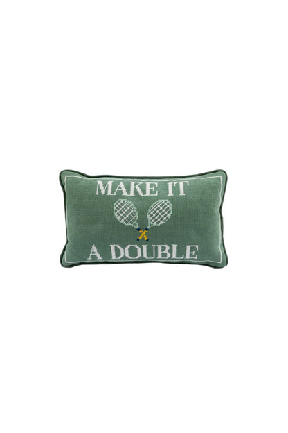 Make it a Double Needlepoint Pillow